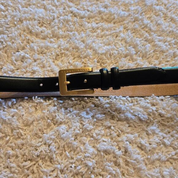 Perry Ellis Dark Navy Genuine Leather Belt XL - Picture 6 of 7